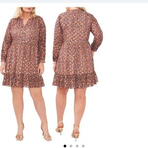 Vince Camuto Split Neck Dress